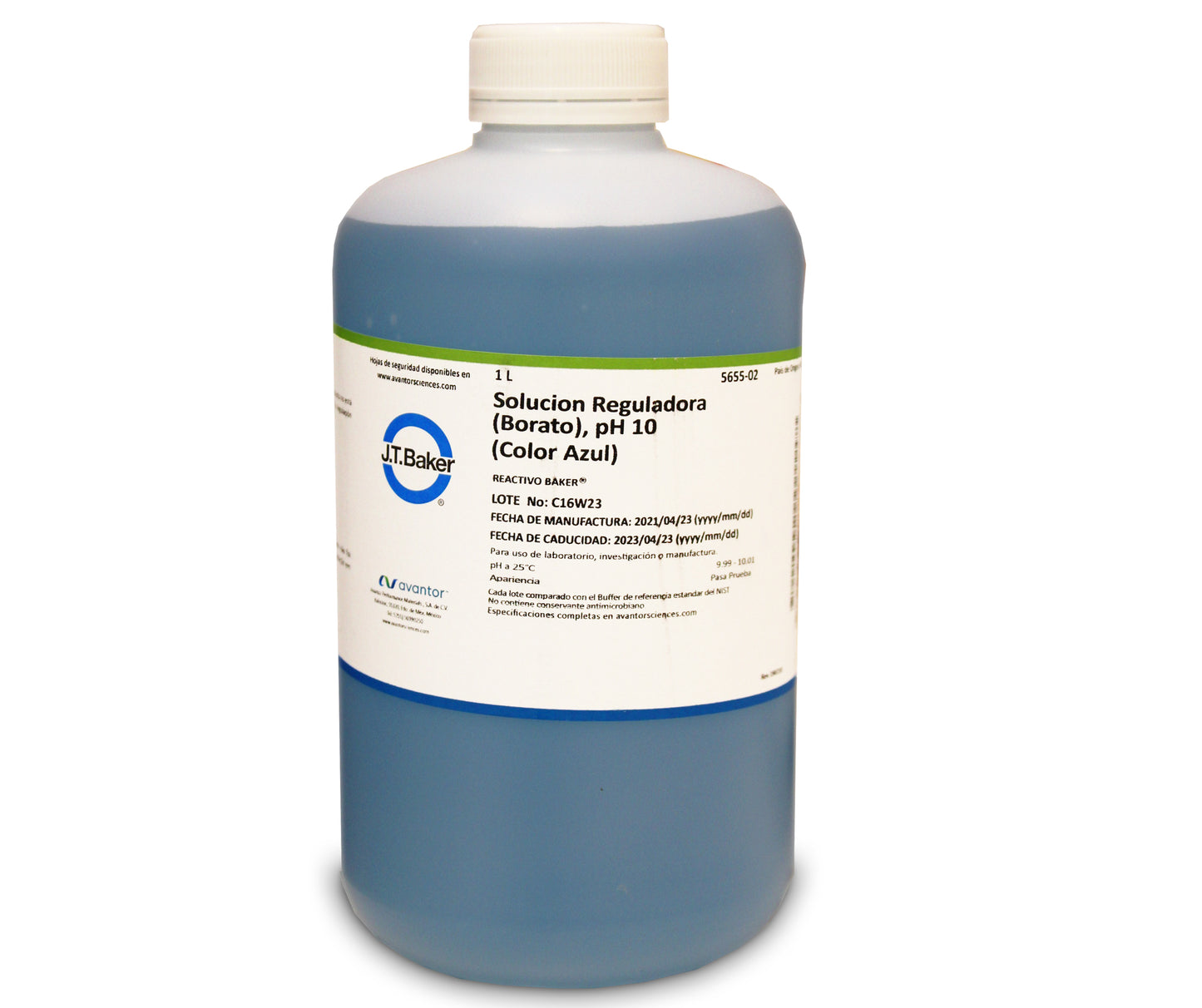 Buffer De Referencia PH 10 Borato Azul 1Lt   J.T.Baker