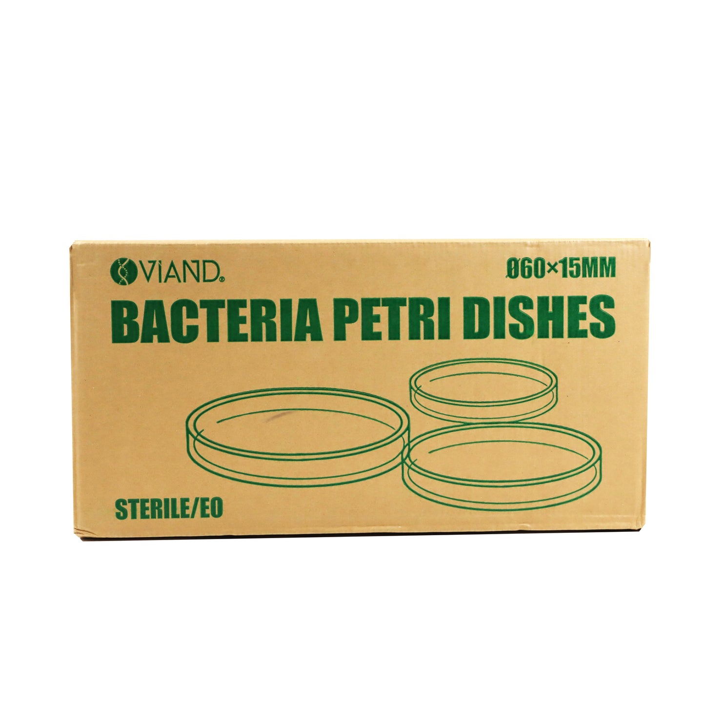 Caja Petri Desechable Apilable 60 X 15mm pk/10 Viand