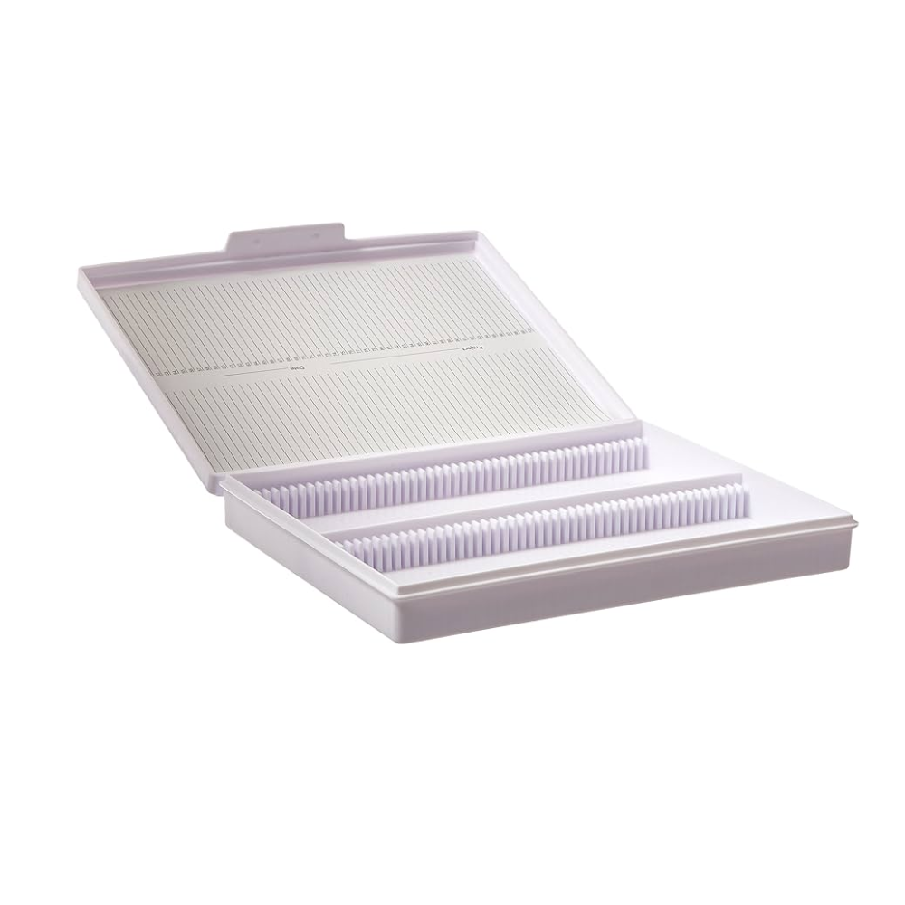 Caja Para 100 Preparaciones Plastico Blanca   Heathrow