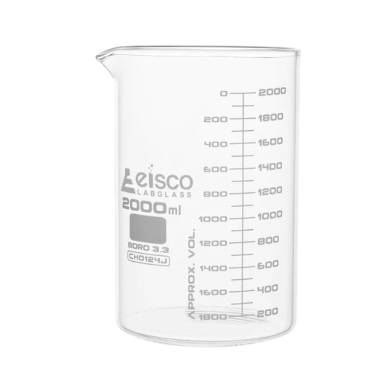 Vaso Precipitado De Vidrio  Astm 2000ml Eisco