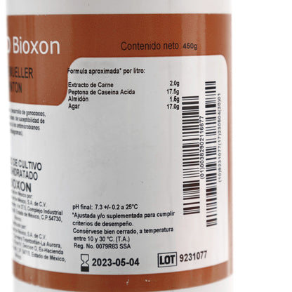 Agar Mueller Hinton 450g Bioxon