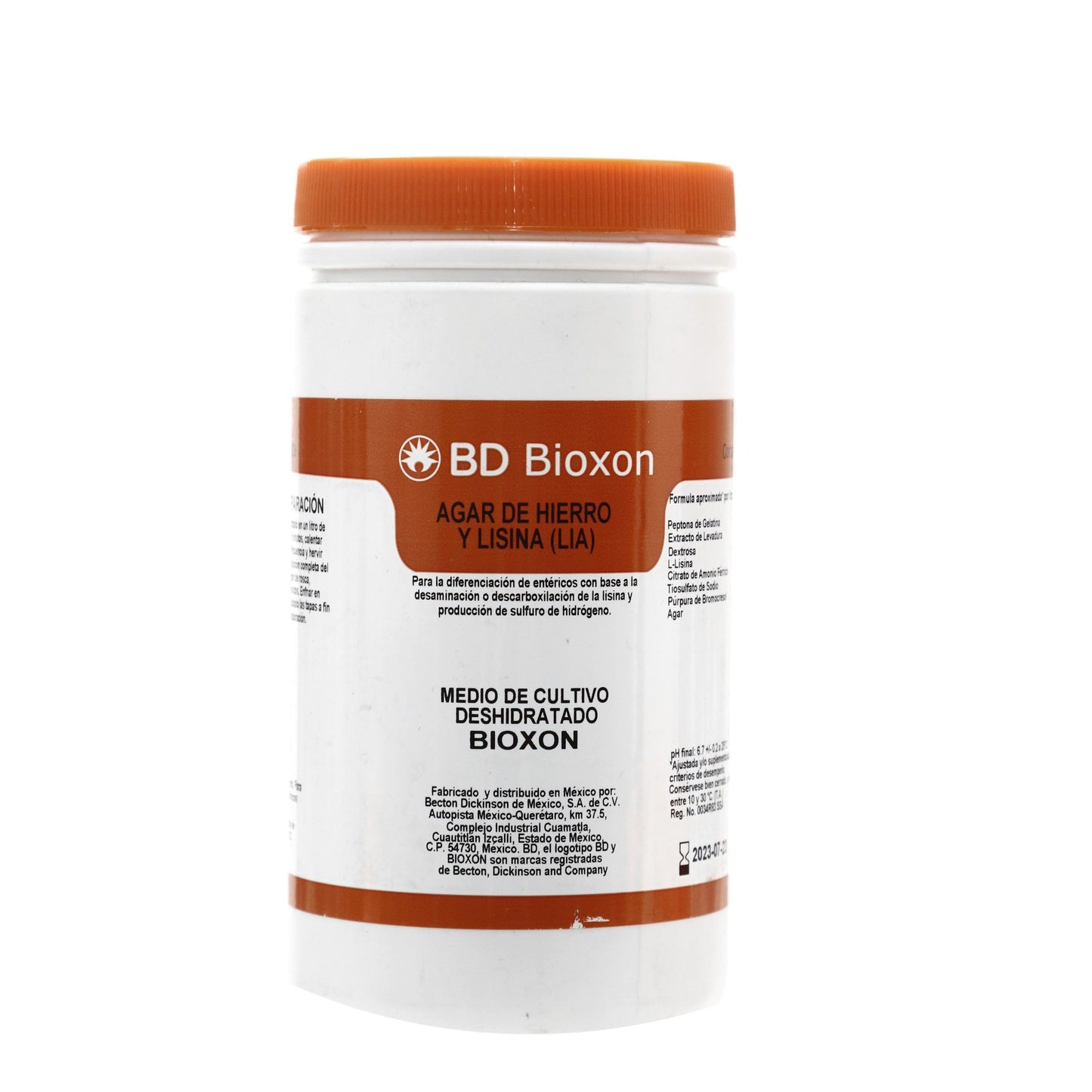 Agar Hierro Y Lisina 450g Bioxon