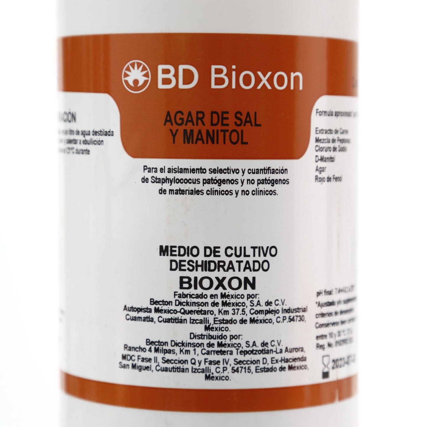 Agar Sal Y Manitol 450g Bioxon