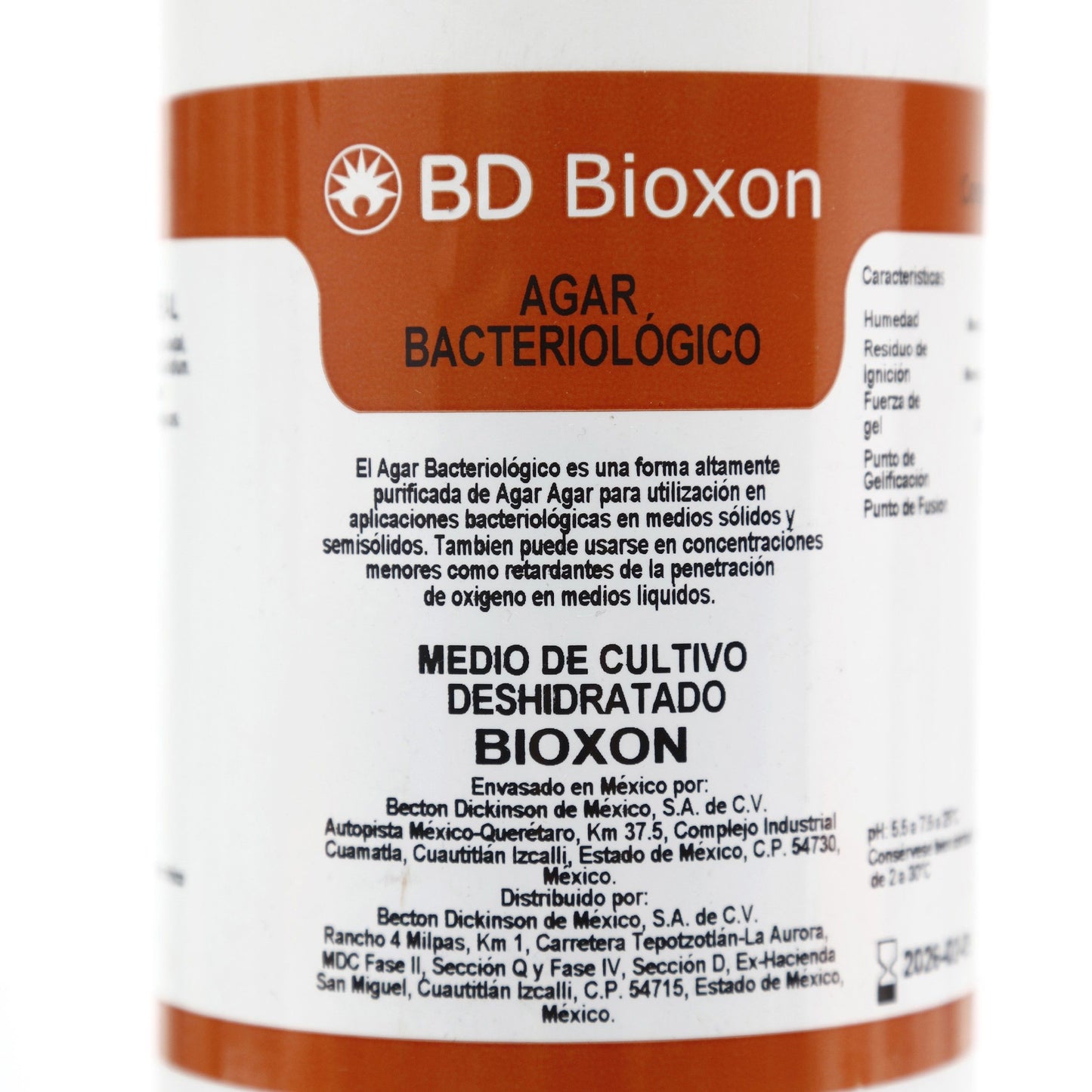 Agar Bacteriologico 450g Bioxon