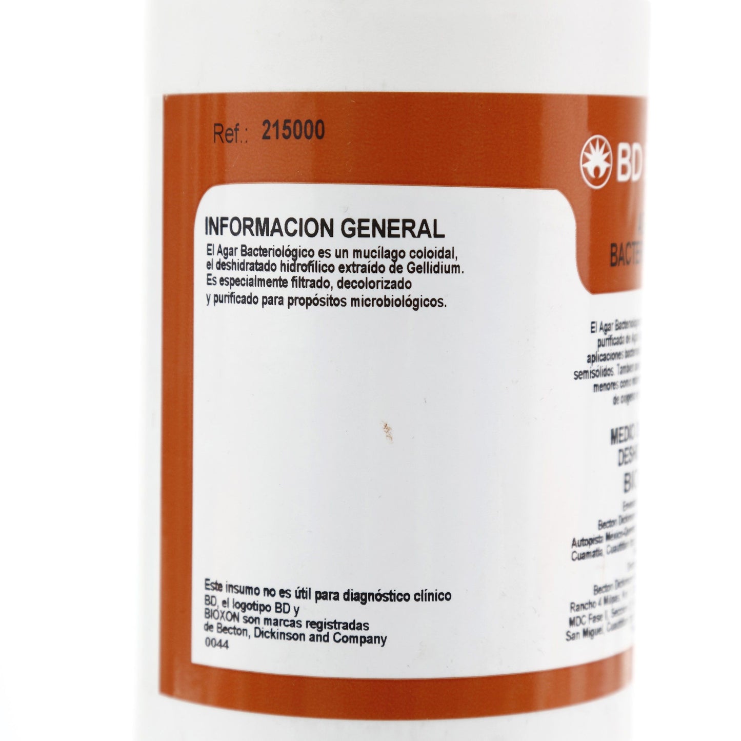 Agar Bacteriologico 450g Bioxon