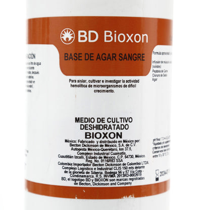 Base De Agar Sangre 450g Bioxon