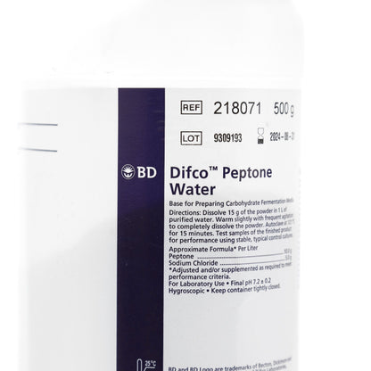 Agua Peptonada 500g Difco