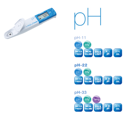 Medidor De Ph/Mv 0.0 A 14.0 Laquatwin Horiba