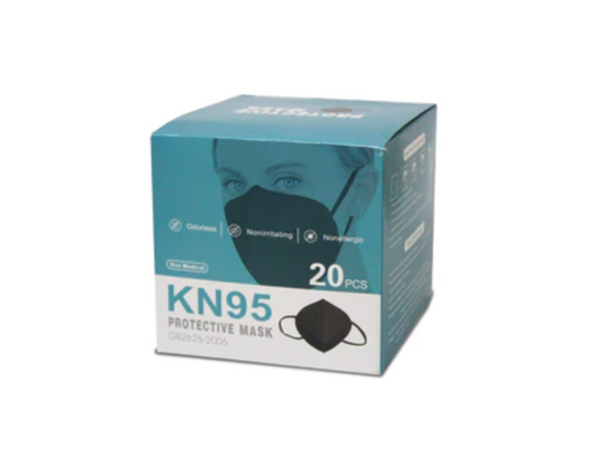 Cubre Boca KN95  Negro PK/20 NAL