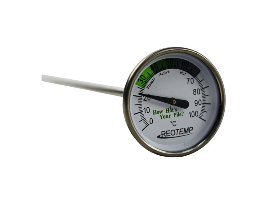 Termómetro De Suelo Y Composta 0-100°C Largo 50cm Reotemp