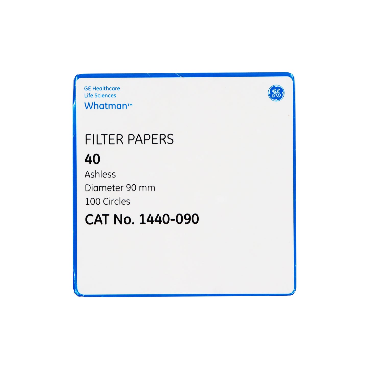 Papel Filtro Cuantitativo #40 De 90 mm Ø pk/100 Whatman