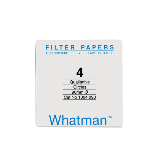 Papel Filtro Cualitativo #4 DE 90mm Ø PK/100 Whatman