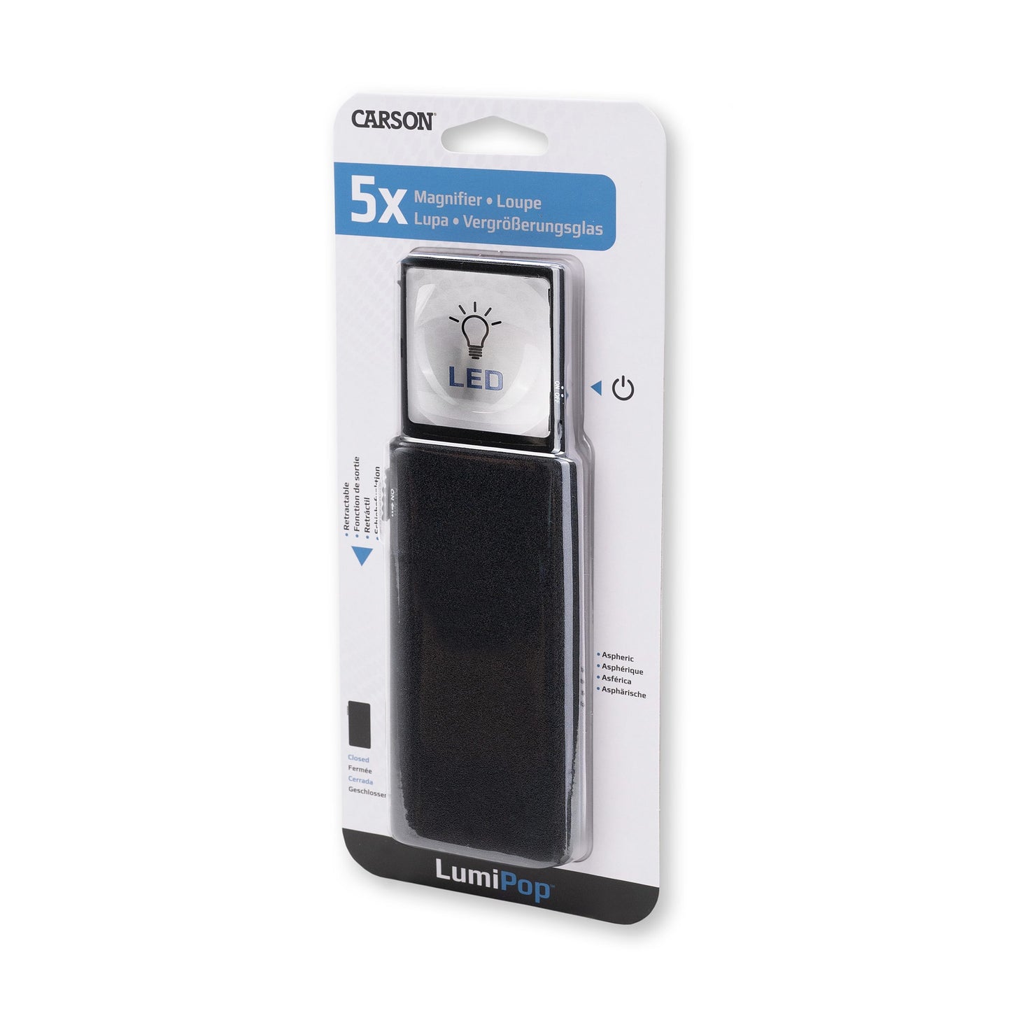 Lupa Lumipop 5X C/Luz Led Carson